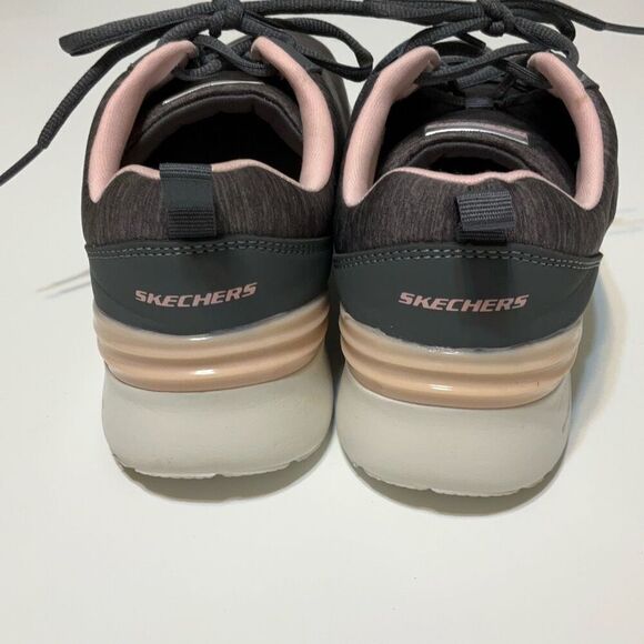 Skechers Skech-Air Grey and Pink Sneakers, 9. Memory Foam - Picture 4 of 16